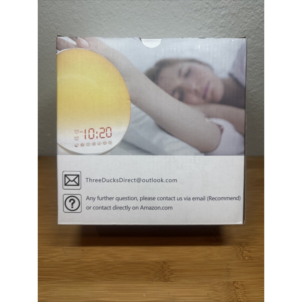 Smart Wake-Up Light Alarm Clock JALL UPGRADE 7 Colors New in Box - Picture 2 of 4